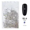 1440pcspack Starry ab ab Rhinestones for Nails 3D Flatback Glass Strass Non Fix Crystal Marm Nail Art Glitter Decorations EPACKE9321856