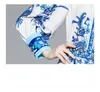 Lantern Sleeve Girl Printed Set Shirt+pants Long Sleeve High-end Womens Two Piece Set 2021spring Summer Blouse Pants Fashion Elegant Lady Su