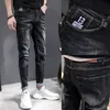 Jeans da uomo autunno inverno termico alla moda coreano più giovani velluto piedi matita sottile casual jeans skinny uomo pantaloni lunghi 201128