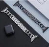 Lämplig för Apple Strap Metal Rostfritt stål Apple Watch 6 Kvinna Alloy Diamond Band 38 40 42 44mm