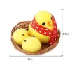 Ostern Mini Küken Set 12 teile/satz Chenille Simulation Küken Ostern Motorhaube Dekoration Kinder Osterei Geschenk Ornament