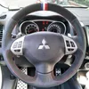 Coprivolante cucito a mano in pelle personalizzata fai-da-te per Mitsubishi ASX lancer Outlander Pajero v7 antiscivolo confortevole