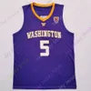 Washington Huskies Basketbol Jersey NCAA Koleji ISAIAH Stewart Jaden McDaniels Nahziah Carter Green Bey Wright Fultz Murray Ross Thomas