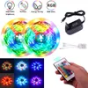 Sconto 12V 10M Dual-Disk SMD 2835 Perline lampada 300 Lampada-RGB-IR44-Non impermeabile e senza colla Set di strisce luminose a 24 tasti 40W