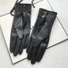 Olined Kvinnor Äkta läderhandskar män Ren Sheepskin Glove Wrist Button Svart Vit Medium Lång Basic LJ201215