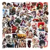 50pcs / set Neue Angriff auf Titan Anime Poster Kleine wasserdichte Aufkleber für Notebook Laptop Flasche Auto Aufkleber