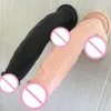 Movconly 27 CM énorme gode peau sentiment réaliste gode Silicone doux liquide gel de silice pénis avec ventouse Sex Toys pour femme Y27719955