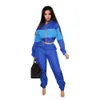 Mulheres Roupas 2 Duas Peças Mulher Conjunto Outfits Mulheres Suor de Suor Plus Size Jogging Sport Suit Soft Manga Longa Trackswear