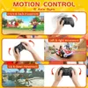 US Stock Trådlös Bluetooth Gaming Controller Gamepad för PC Windows 7 8 10 / Nintendo Switch / Android 4.0 Upp / iOS, Motion Control, Dubbel Vibration, M Knappar, Turbo A00