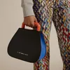 ショルダーバッグファッションアクリルハンドルパネルの女性のハンドバッグデザイナーバッグラグジュアリーPUレザークロスボディレディース大トートツートの財布