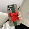 Luxury Design Embroidery Phone Cases for iPhone 14 14pro 14plus13 13pro 12pro 11 Pro Max X Xs Xr 8 7 Plus Bowknot 3D Animal Tiger Letter Print Shell Case Cover9274418