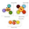 Yeni Sevimli Karikatür Çocuklar Çiçek Spinners Çocuk Banyo Oyuncakları Duyusal El Spinners Renkli Böcek Gyro Oyuncak Parmak Çıngırak