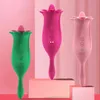 NXY Vibratoren Chenchen Frauen verwenden Rose Vibrationsstab Doppelkopf Zunge lecken Masturbationsgerät Klitoris Stimulation Eispringen Erwachsener 0208