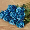 10 Adet / grup Düğün Dekorasyon Gül Yapay Çiçekler Romantik Tarih / Parti Gül Güldürme Ipek Çiçek Buketi T200103 Gönderme