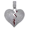 Effen Gebroken Hart Hanger Ketting Voor Heren Dames Nieuwe Mode Persoonlijkheid Hip Hop Ketting Paar Sieraden