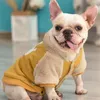 Französische Bulldogge Kleidung Mops Hund Kleidung verdicken warme Haustier Outfit Pomeranian Schnauzer Corgi Hundekostüm Mantel Jacke Kleidungsstück 201102