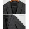Costumes de blazer pour femmes Vérifiez la veste en coton à manches longues Csual Vintage Manteau Plaid Blazer Veste Encochée Solide Élégant Femmes Tops 99i 201201