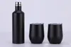 Bottles Set Gift Wine Tumbler Egg Stainless Steel Double Wall Insulated with One Bottle 4 COLOR OPTIONS
