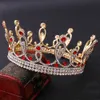 2021 Vintage Barok Bridal Tiaras Akcesoria Złoto / Srebrne Kolorowe Kryształy Księżniczka Nakrycia głowy Oszałamiająca ślub Tiaras i korony12149