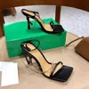 Square Toe One Word Strap High Heel Sandals Women Thin metal chain Design Ankle Buckle 2021 Summer New Sexy Party Shoes Mujer