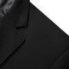 Plus Taille 6XL 7XL 8XL Marque Business Casual Blazer Veste de haute qualité Bureau Robe formelle Pure Black Coat Male 201104