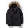 Höst och vinter Utomhus Mäns Jacka Coat Fashion Big Fur Hood Fur Collar Down Jacket Slim Casual Hiver Parka