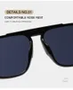 Montature per occhiali da sole alla moda Trend Flat Lens Personality Square Retro Simple Anti-Blu-ray Glasses Frame