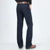Jeans de negocios clásicos de gran tamaño para hombres Otoño Invierno Masculino Casual de alta calidad Fleece grueso Cálido Elástico Denim Pantalones Tamaño 30-44 201128