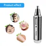 4 in 1 Rechargeable Men Electric Nose Ear Hair Trimmer Painless Women trimming sideburns eyebrows Beard hair clipper cut Shaver 220209