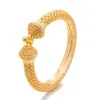 24k lyxigt bröllop Dubai Bangles Guldfärg för kvinnor Girls Wedding Bride India Armelets smycken gåva kan öppna 21122742765766577009