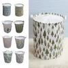 Stor kapacitet Drawstring Laundry Hamper Canvas Storage Bag Arrangör med handtag Bin Folding Collapsible Laundry Basket LJ201204