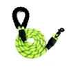 Longueur personnalisée 1/1 Laisse de chien en nylon Réfléchissant Pet Lead Heavy Duty Corde de traction P Chaîne Formation Laisses LJ201112