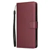 Вино красный кошелек сотовый телефон чехлы PU кожаные мобильные сумки Coque Fundas Flip задняя крышка для 13 PRO MAX