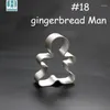 Baking & Pastry Tools Wholesale- 2022 Ginger Bread Men Aluminium Alloy Biscuit Mold /Fruit/vegetable/toast Cutter Christmas Series1