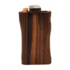 LEAFMAN Walnut Wooden Dugout Box With One Hitter Pipe Bat Natural Wood Tobacco Storage Case Cigarette Pipe Holder Accessories5285393