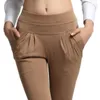 Normov 2 cores mulheres casuais harem calças moda sólida calça solta cintura média plus size longa calças femininas calças femininas 201199