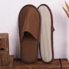 1pc Disposable Slippers Hotel SPA Home Guest Shoes 5 Colors Comfortable Breathable Soft Anti-slip Cotton Linen One-time Slippers