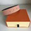 Luxury Belt Men Women Belts Designer Pairs Genuine Leather Black Gold Silver Smooth Buckle with Orange Box