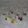 Narguilé 14mm mâle 90 degrés cendrier avec des clous de bangers de quartz et des récipients en silicone de 5 ml pour les conduites d'eau en verre Bongs Oil Rigs Pipe