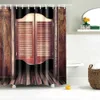 Shower Curtain Brick Wall Set 72x72 inch with Hooks 12 Pack Rustic Decor Polyester Waterproof Fabric Bathroom Shower Curtains C T200711