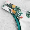 2019 Best Sales Hot Sexy Women Bathing Suit Print Padded Lady Lengerie Ribbed Female Intimates Wire Free Underwear Set Y200708