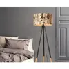 Best Creative Warm Personality Round Wood Vertical Tripod Floor Lamp with Light Source US Plug high quality Floor Lamps