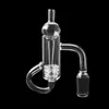 Smoking New Diamond Knot Loop Quartz Banger With Bubbler Carb Cap & Insert 10mm 14mm 18mm Recycler Banger Nails For Glass Bongs