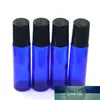 Fast frete de perfume amostra 10 ml garrafa azul roller garrafa de óleo essencial roll-on vidro garrafa de vidro 20pcs