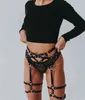 NXY SM Esaret Deri Koşum Seks Oyuncak Kadınlar Için Çiftler Jartiyer Kemer Kıyasa Askılar Sapanlar Vücut BDSM Lingerie Bacak Kablosu1227