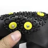 1 para S M L 10 Studs Anti-Swid Snow Ice Climbing Comping Spikes Grips Cleats Clamps Zimowy Wspinaczka Anti Slip Buty Pokrywa Kobiety Lato Ba Ramię Pasek Messenger Specjalne