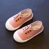 Wiosna Letnie Buty dla dzieci dla chłopców Dziewczęta Wkładka 13.5-18 cm Cukierki Kolor Dzieci Casual Płótno Sneakers Soft Fashion Shoes 201130