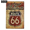 Meine Garage meine Regeln Metall Wandkunst Zinnschild Vintage Garage Home Decor Shabby Chic Route 66 Motorradplakat Wandaufkleber