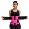 Entrenador de cintura para mujer Body Shaper Cinturón adelgazante Cincher Corset Fajas Gimnasio Doble banda para el sudor Soporte para la espalda Belly Trimmer 201222