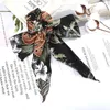 Ties Floral Print Scrunchies For Women Elastic Hair Bands Streamers Bow Hair Rope Fashion Hair Accessories 1pc=8 Ways To Wear